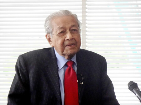 マレーシアのマハティール元首相＝５月２６日、京都市