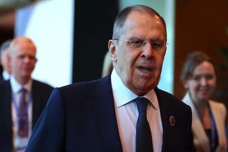 ロシアのラブロフ外相＝１０日、クアラルンプール（ＥＰＡ時事）