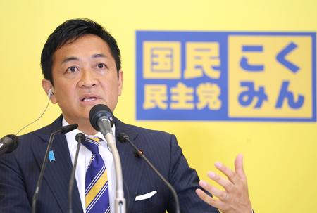 国民民主党の玉木雄一郎代表=20日、東京都新宿区