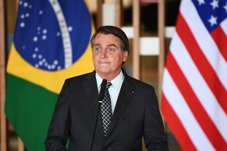 ブラジルのボルソナロ前大統領=2020年10月、ブラジリア(AFP時事)