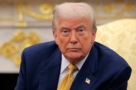 トランプ米大統領＝７月２２日、ワシントン（ＡＦＰ時事）