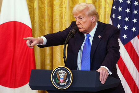 トランプ米大統領＝２月、ワシントン（ＥＰＡ時事）