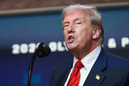 トランプ米大統領＝５日、ワシントン（ＥＰＡ時事）