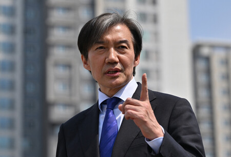 韓国のチョ国元法相＝２０２４年４月、ソウル（ＡＦＰ時事）