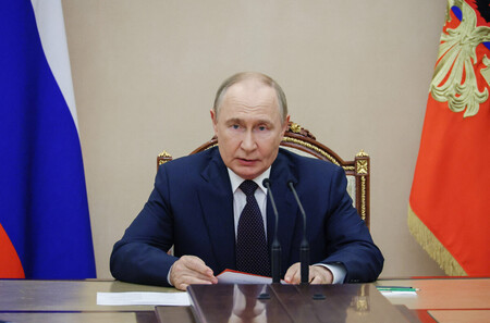 ロシアのプーチン大統領＝８日、モスクワ（ＡＦＰ時事）