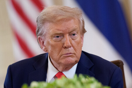 トランプ米大統領＝１８日、ワシントン（ＥＰＡ時事）