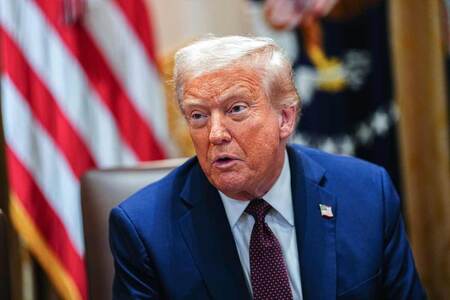 トランプ米大統領=26日、ワシントン(EPA時事)