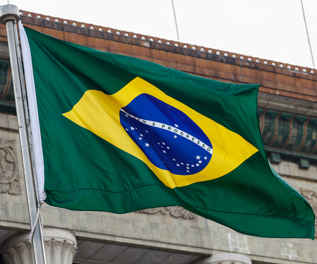 ブラジル国旗（ＡＦＰ時事）