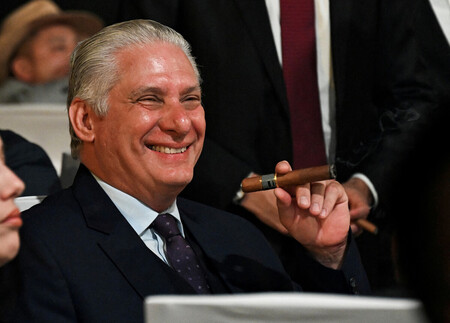 キューバのディアスカネル大統領=2月28日、ハバナ(AFP時事)